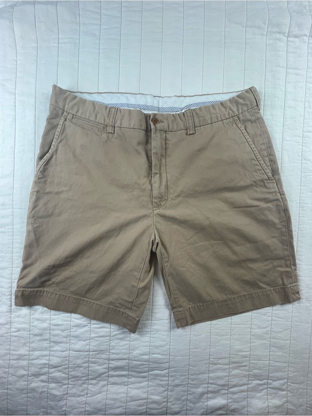 Polo by Ralph Lauren Tan Flat Front Cotton Chino Men's Shorts 38